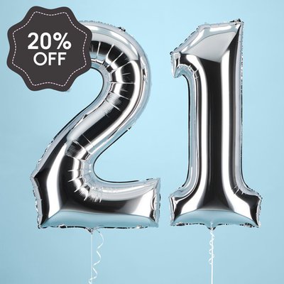 21st Giant Number Balloons
