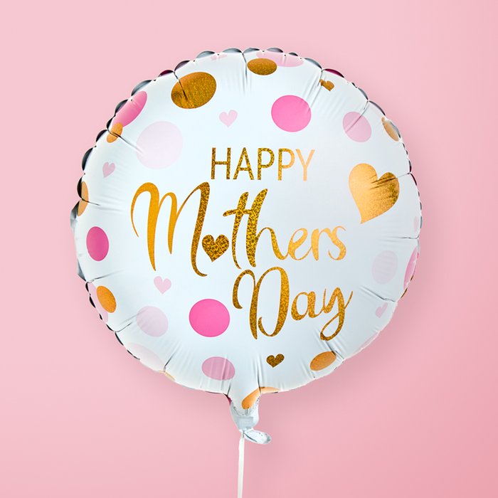 Happy Mother's Day Pink and Gold Balloon