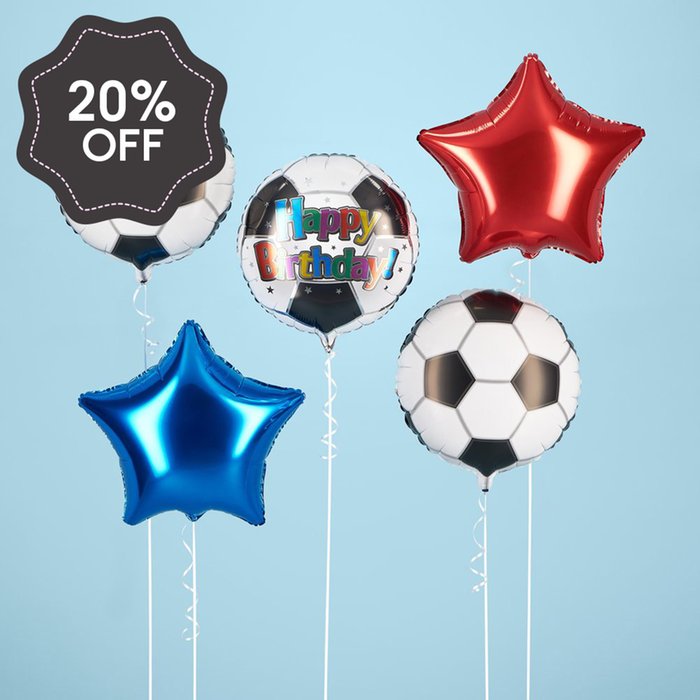 Football Birthday Balloon Bouquet