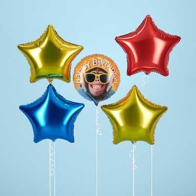 Happy Birthday Chimp Balloon Bouquet