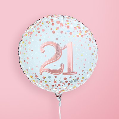 Pink 21st Birthday Balloon