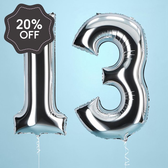 13th Giant Number Balloons