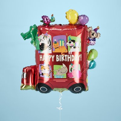 Giant Happy Birthday Animals Balloon