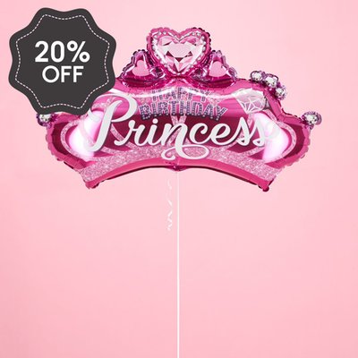 Giant Happy Birthday Princess Balloon
