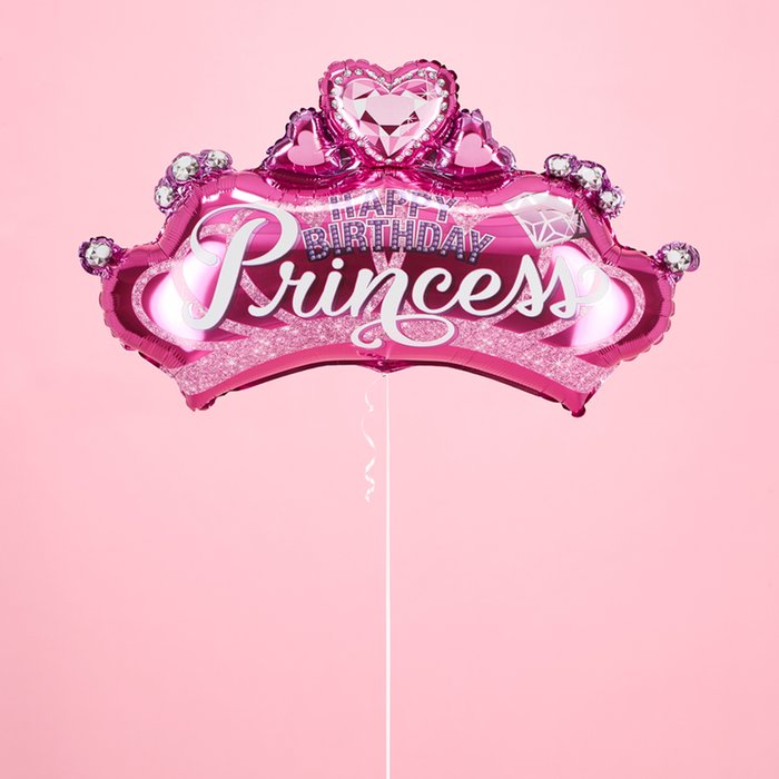 Giant Happy Birthday Princess Balloon