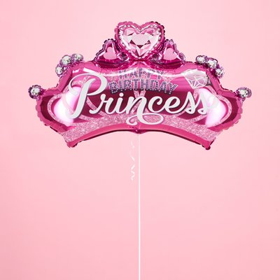 Giant Happy Birthday Princess Balloon