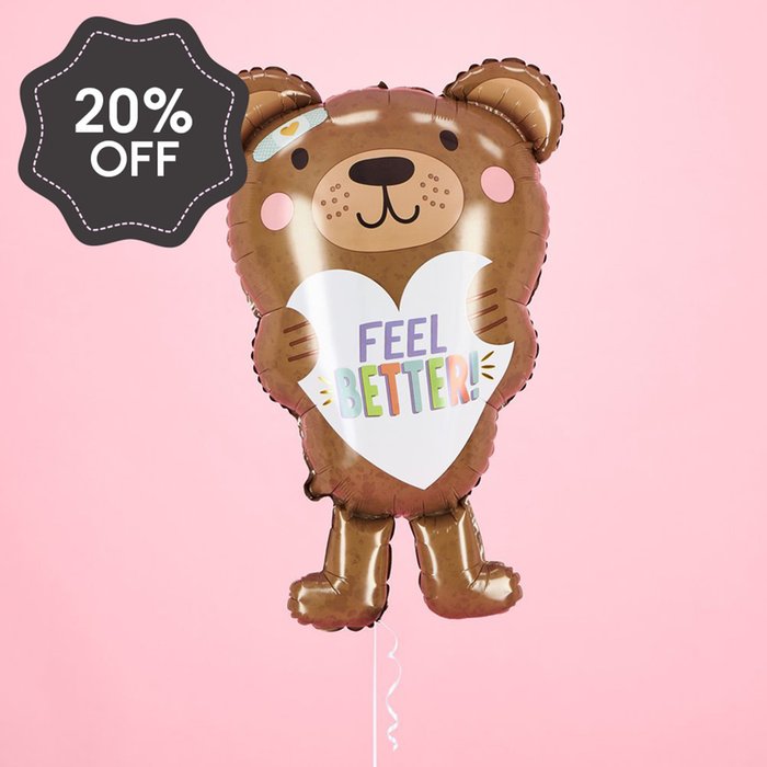 Giant Feel Better Bear Balloon