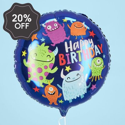 Happy Birthday Monsters Balloon