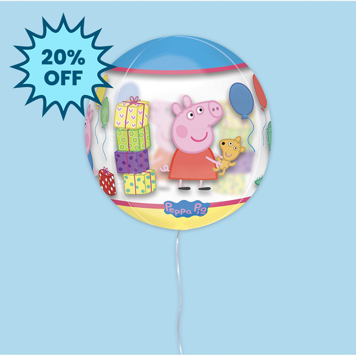 Happy Birthday Peppa Pig Orb Balloon
