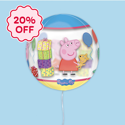 Happy Birthday Peppa Pig Orb Balloon