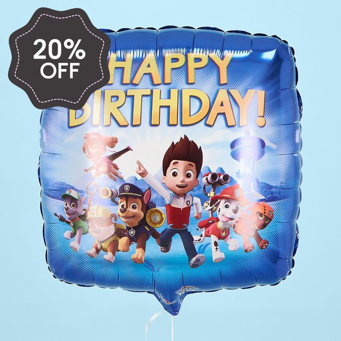 Paw Patrol Happy Birthday Balloon