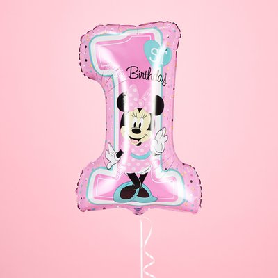 Minnie Mouse Happy 1st Birthday Balloon