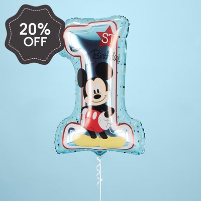 Mickey Mouse Happy 1st Birthday Balloon