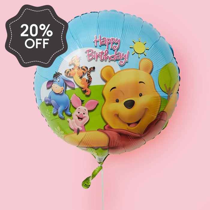 Winnie The Pooh Happy Birthday Balloon