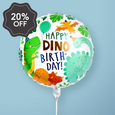 Happy Dino Birthday Balloon