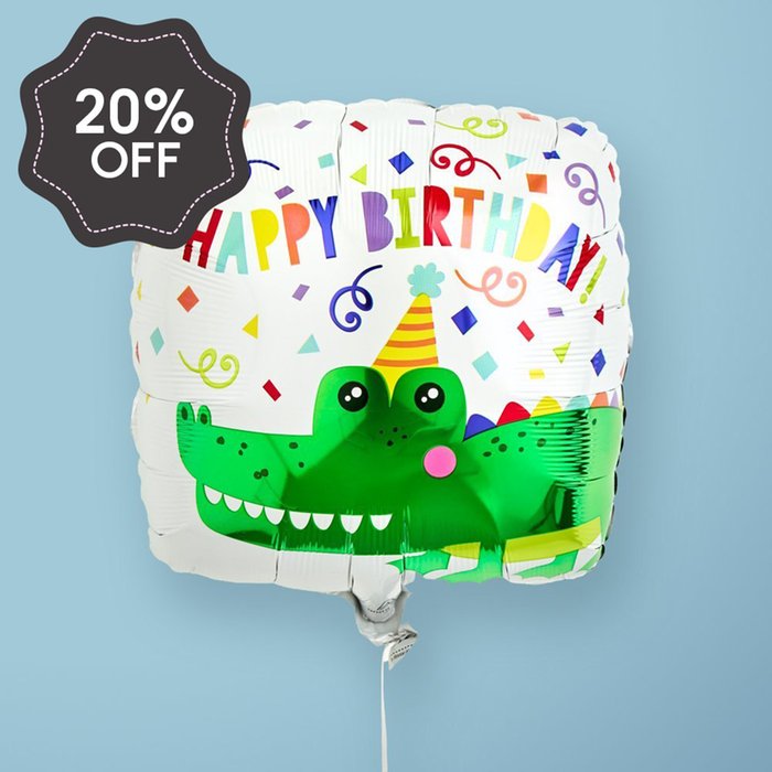 Happy Birthday Alligator Balloon