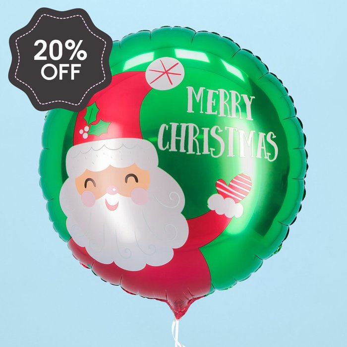 Merry Christmas Santa Balloon