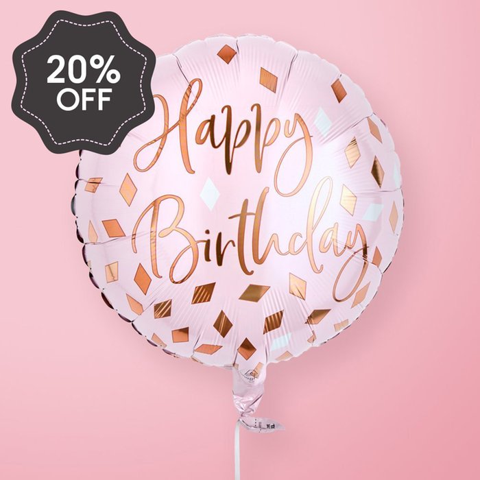 Happy Birthday Diamond Balloon