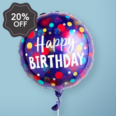 Happy Birthday Multi Colour Balloon