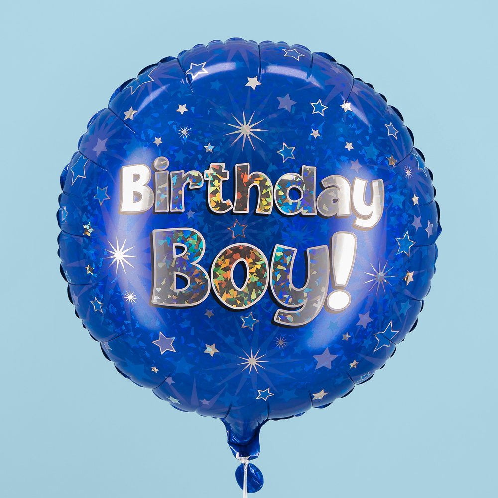 Moonpig Birthday Boy Holographic Balloon