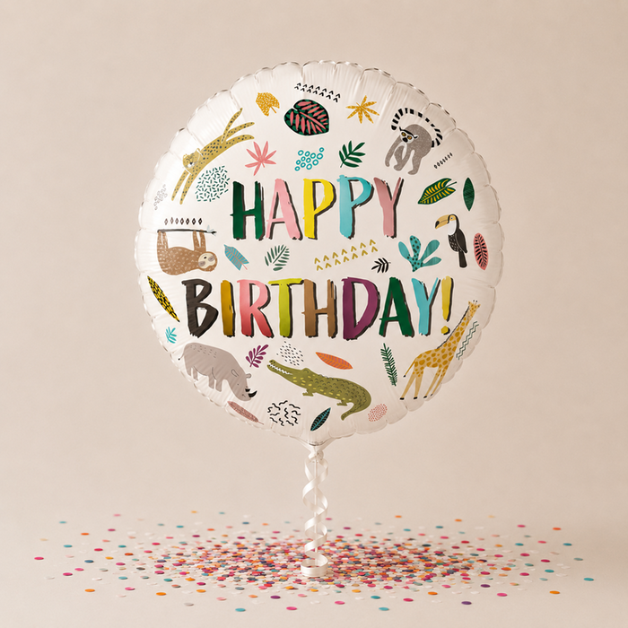 Zoo Party Foil Balloon