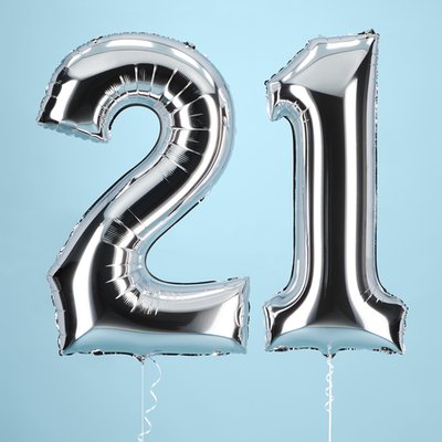 21st Giant Number Balloons