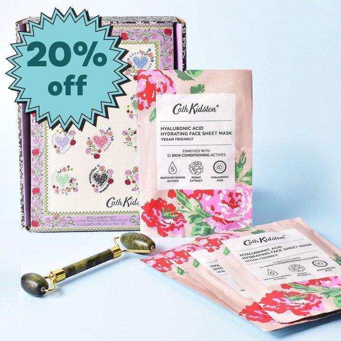 Cath Kidston Roll Away Jade Face Roller & Sheet Masks