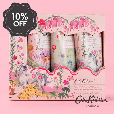 Cath Kidston Carnival Parade Floral Hand Cream Trio (3 x 30ml)