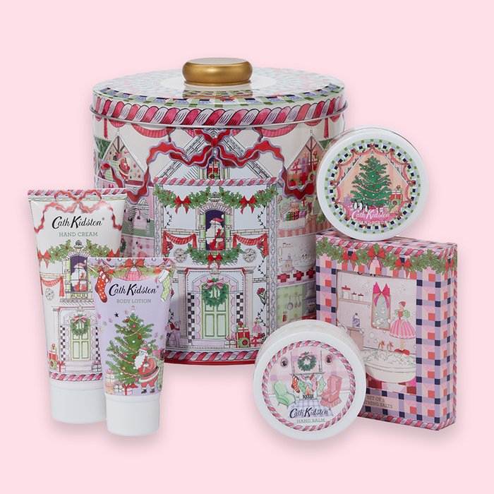 Cath Kidston - Body Treats Tin (Hand Cream 100ml, Body Lotion 50ml, Hand Balm 50ml, Hand Scrub 50ml, Bath Salts 3 x 20g)