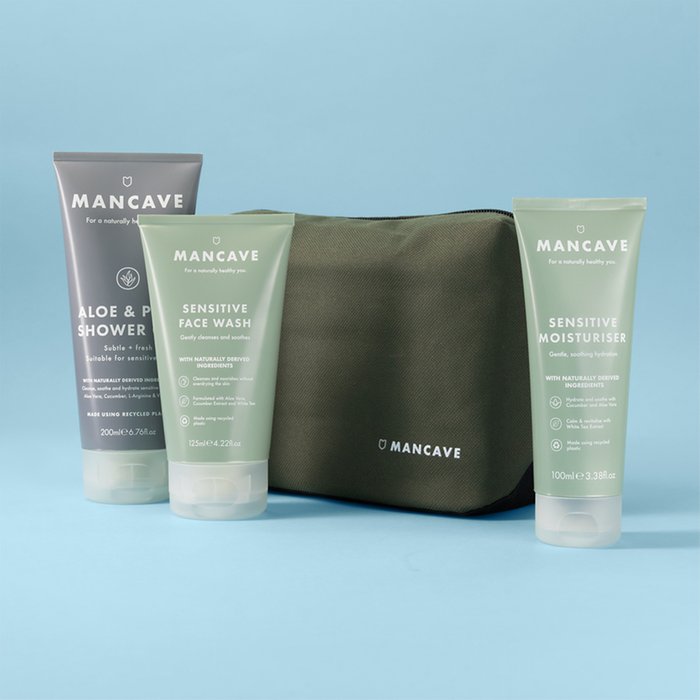 ManCave Sensitive Skincare Wash Bag Giftset