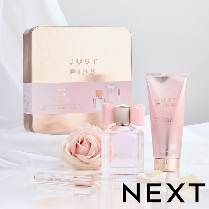 NEXT Just Pink 100ml and 10ml Perfume with 200ml Body Lotion Gift Set