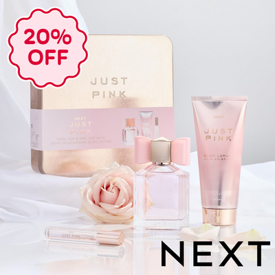 NEXT Just Pink 100ml and 10ml Perfume with 200ml Body Lotion Gift Set