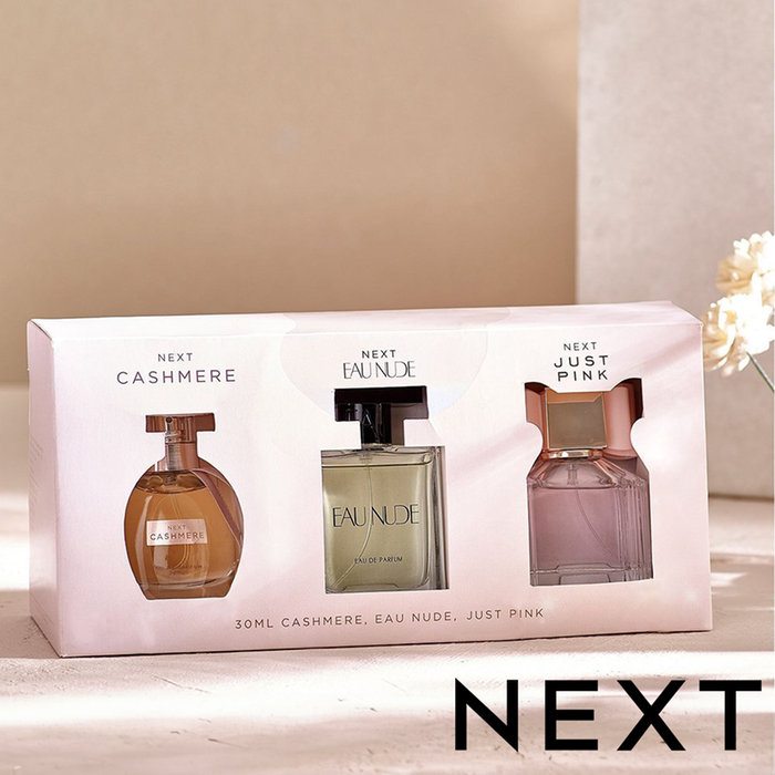 NEXT Set of 3 Just Pink, Cashmere and Eau Nude 30ml Perfume Set