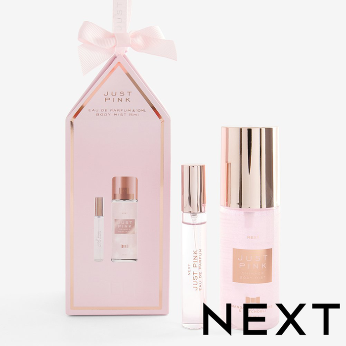 NEXT Just Pink 10ml Perfume and 75ml Shimmer Body Mist Gift Set