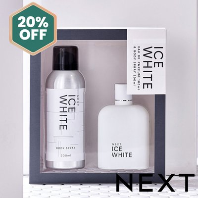 NEXT Ice White 100ml Eau De Parfum and Body Spray 200ml Gift Set