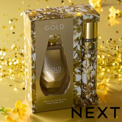 NEXT Gold 100ml Perfume and 145ml Body Mist Gift Set