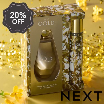 NEXT Gold 100ml Perfume and 145ml Body Mist Gift Set