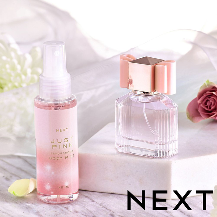 NEXT Just Pink 30ml Perfume and 75ml Body Mist Gift Set Moonpig