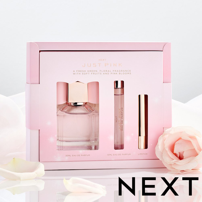 NEXT Just Pink 30ml and 10ml Perfume and Lipstick Gift set