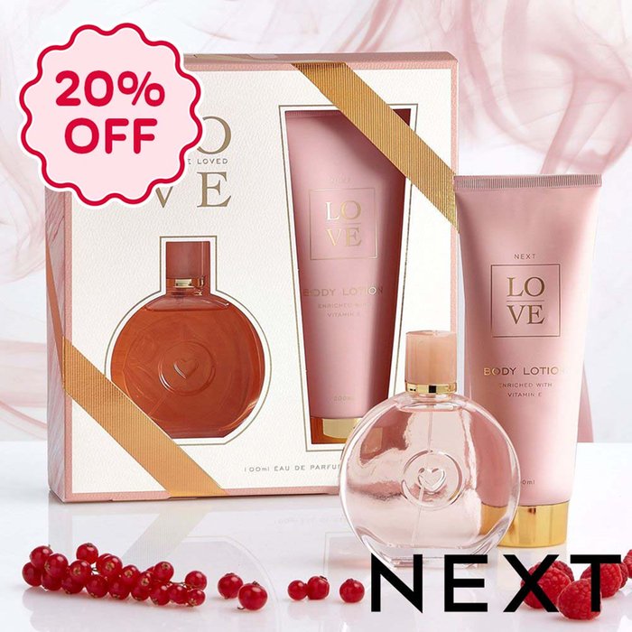 NEXT Love 100ml Perfume and 200ml Body Lotion Gift Set