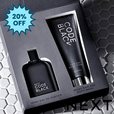 NEXT Code Black 100ml Eau De Parfum And Body Wash 200ml Gift Set