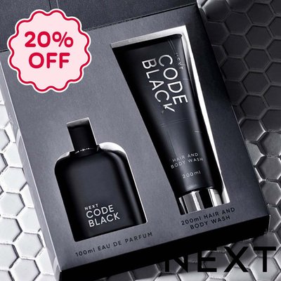 NEXT Code Black 100ml Eau De Parfum And Body Wash 200ml Gift Set