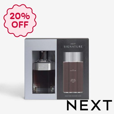 NEXT Signature 100ml Eau de Parfum and 200ml Hair and Body Wash Gift Set