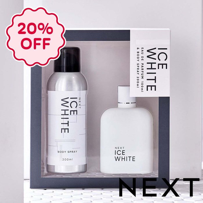 NEXT Ice White 100ml Eau De Parfum and Body Spray 200ml Gift Set