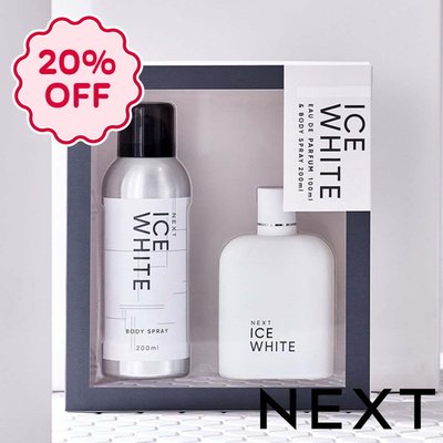 NEXT Ice White 100ml Eau De Parfum and Body Spray 200ml Gift Set