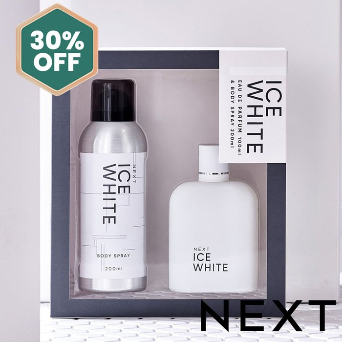 NEXT Ice White 100ml Eau De Parfum and Body Spray 200ml Gift Set