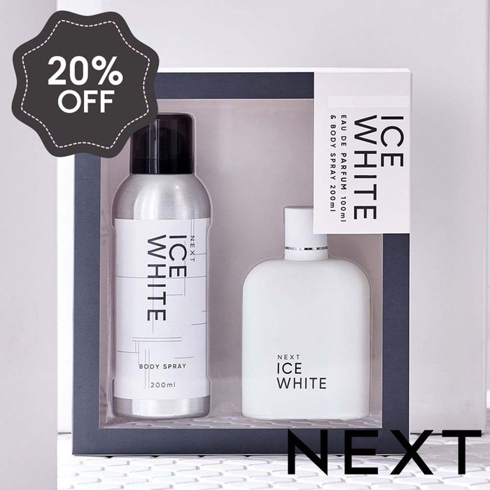 NEXT Ice White 100ml Eau De Parfum and Body Spray 200ml Gift Set