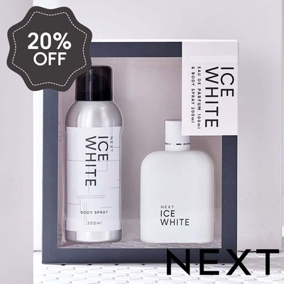 NEXT Ice White 100ml Eau De Parfum and Body Spray 200ml Gift Set