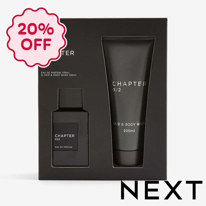 NEXT Chapter22 100ml Eau de Parfum and 200ml Body Wash Gift Set