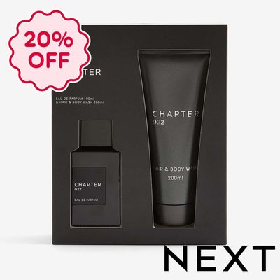 NEXT Chapter22 100ml Eau de Parfum and 200ml Body Wash Gift Set